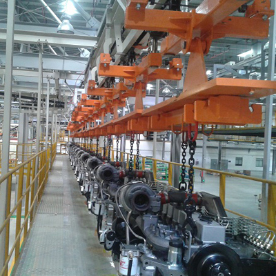 廣西康明斯發（fā）動機總裝廠空中懸鏈（liàn）建設